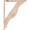 Ekena Millwork Funston Block Smooth Bracket w/ Offset Brace, Douglas Fir, 3 1/2"W x 26"D x 34"H BKT0402X26X34FST05SDF - alternate 2